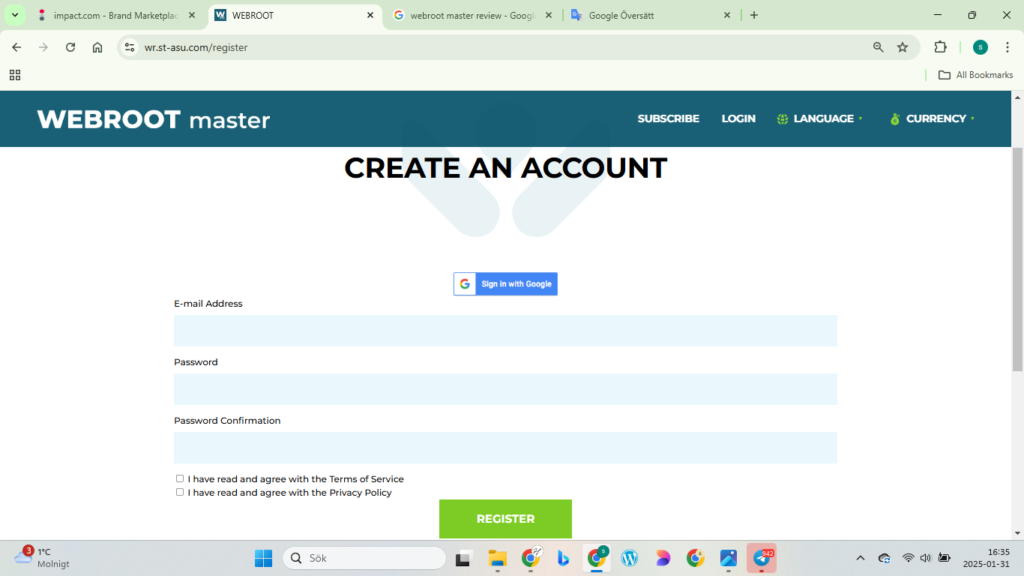 Pricing & Subscription Plans
Webroot master review